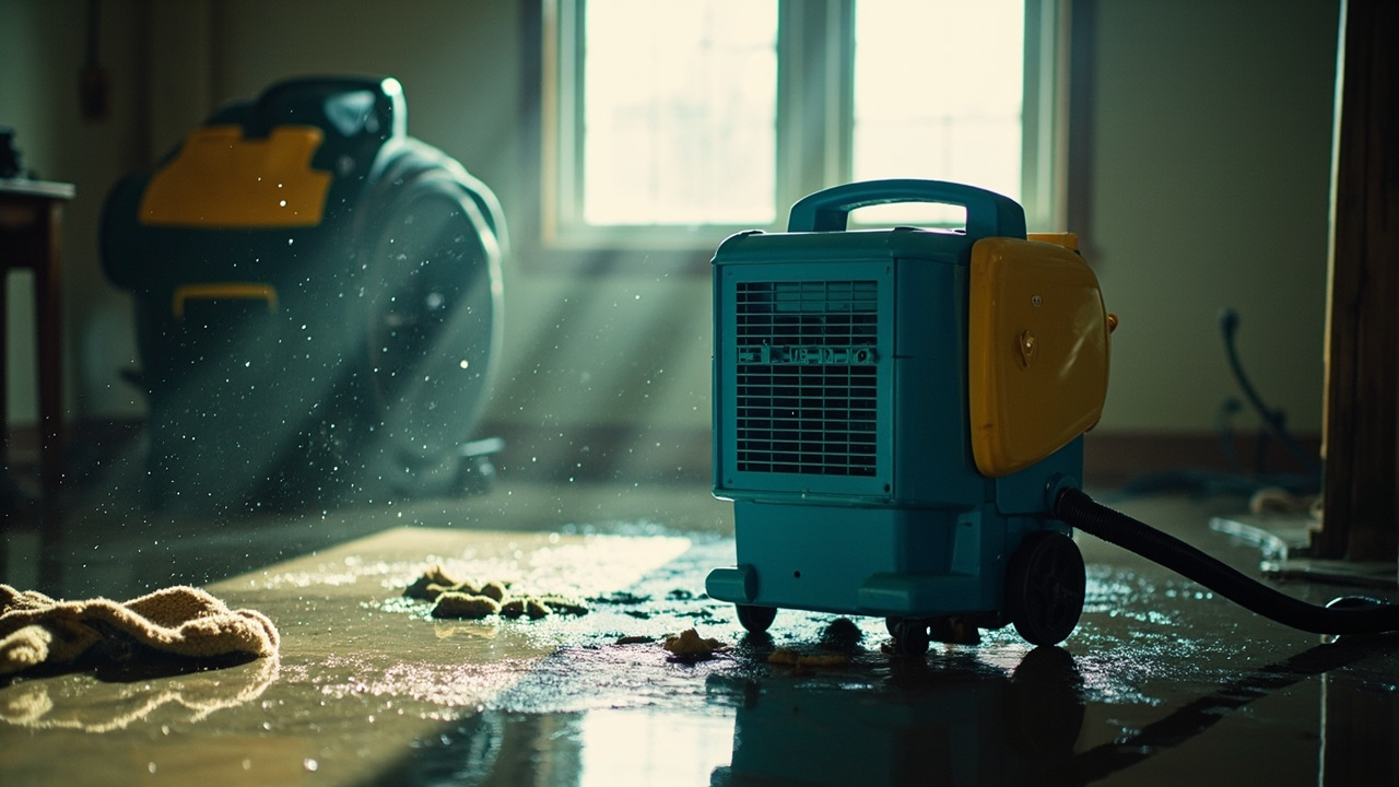 How Industrial Dehumidifiers Stop Water Damage Fast