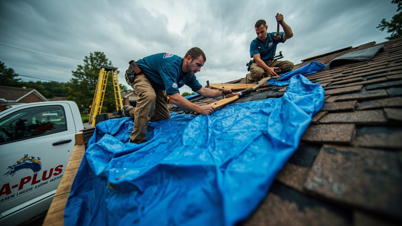 How Professional Emergency Roof Tarping Stops the Bleed