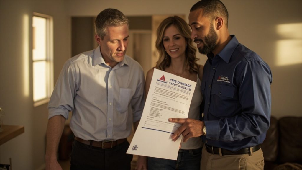 Fire Damage Safety Checklist in Kansas City MO 64106