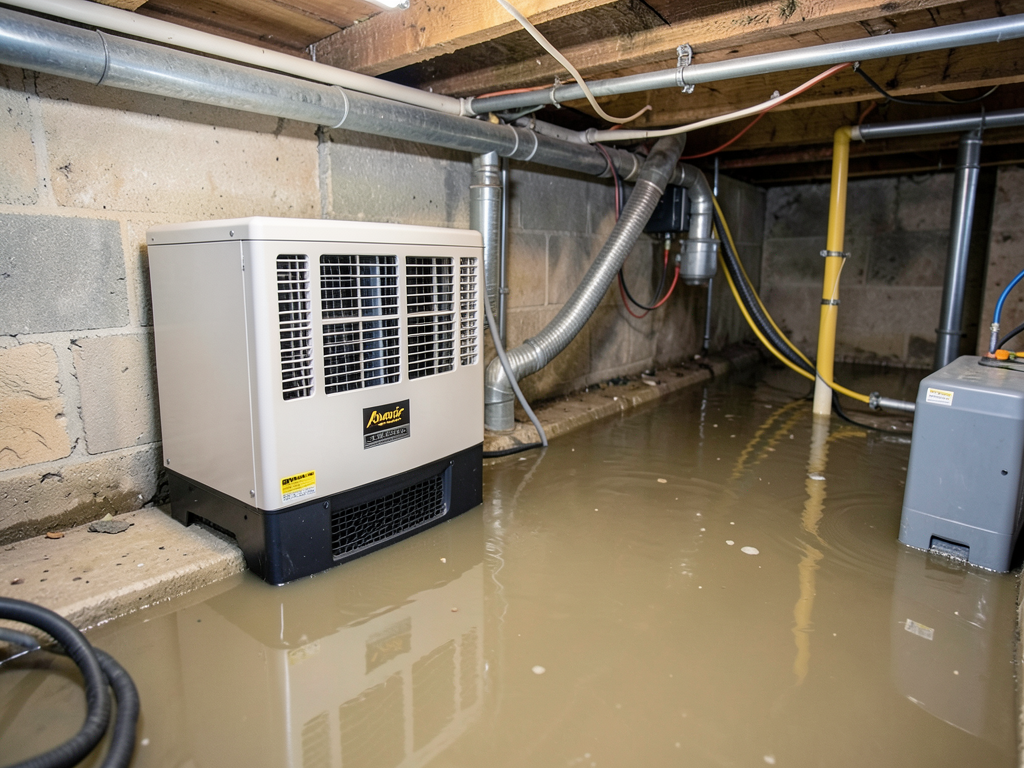 Dealing with a flooded crawl space in your Kearney home before it rots your floor joists