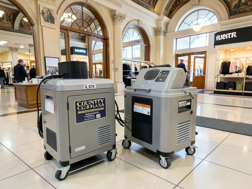 Emergency water cleanup for retail shops and bouti