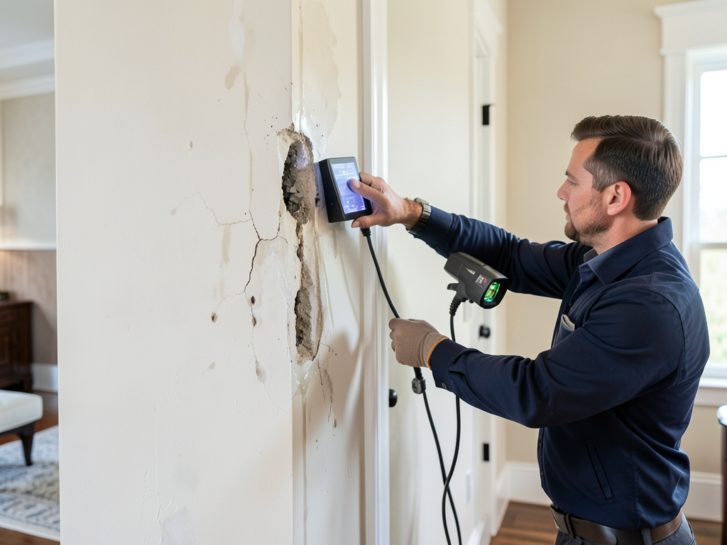 Finding hidden leaks in leawood homes using therma