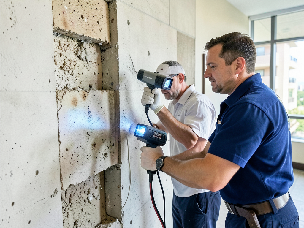 How to handle water damage in a country club plaza